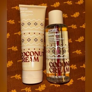 (Inventory 25) PINK Victoria's Secret Coconut Cream Body Lotion and Mist
